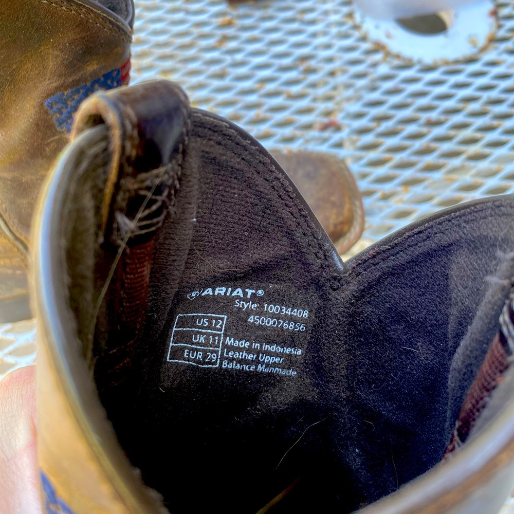 Hardly worn kids Ariat boots.